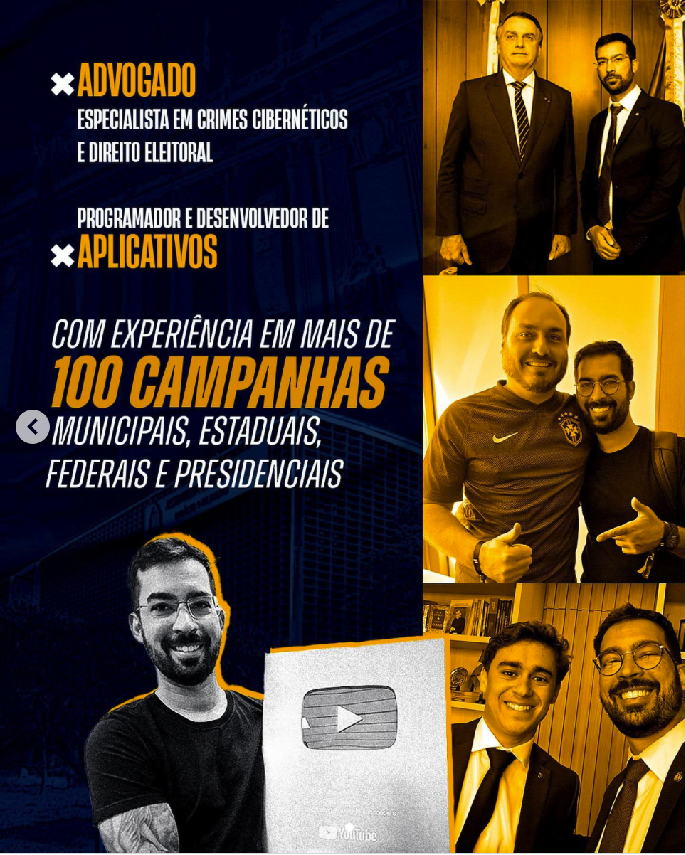 Trajetória política: advogado, programador e líder de mais de 100 campanhas municipais, estaduais, federais e presidenciais